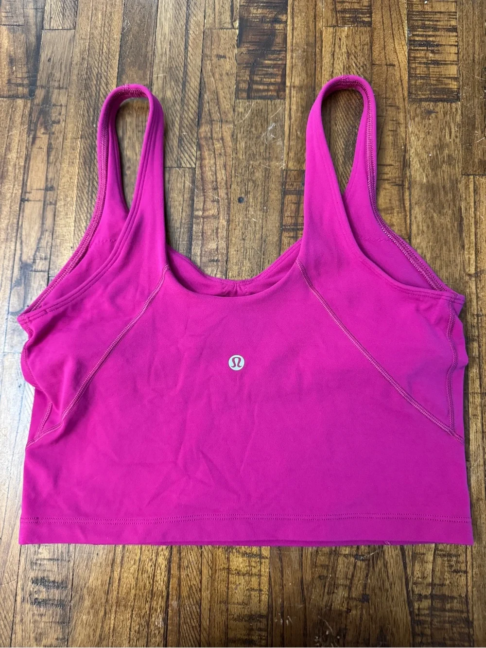 Lululemon Pink Seamless Crop Top Size 8
